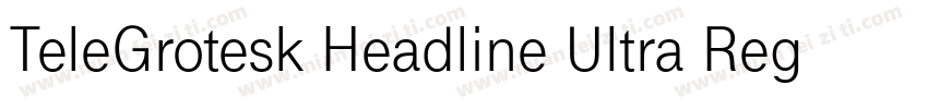 TeleGrotesk Headline Ultra Regular字体转换